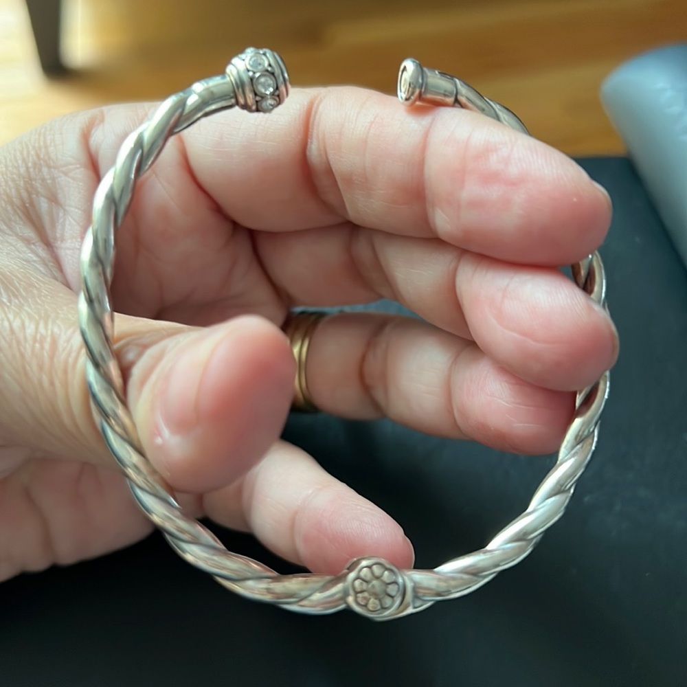 Brighton add charms crystal bangle bracelet. - Picture 3 of 6